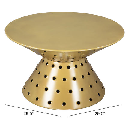 Electron Coffee Table Gold Coffee Tables TriadCommerceInc   