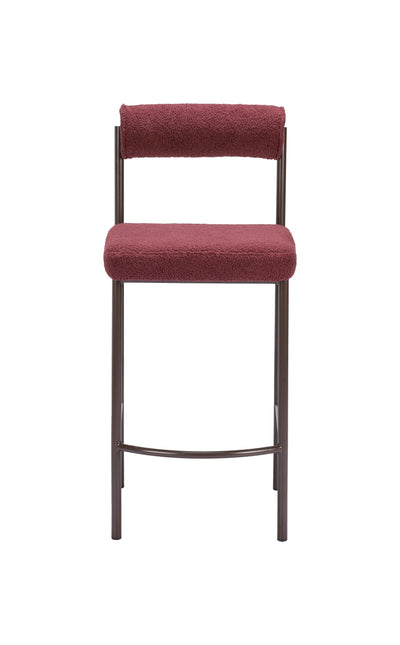 Livorno Counter Stool (Set of 2) Red & Bronze Counter Stools TriadCommerceInc   