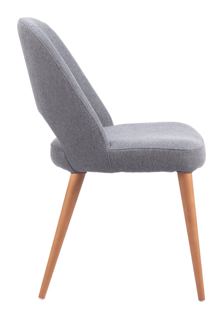 Leith Dining Chair (Set of 2) Gray Chairs TriadCommerceInc   