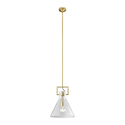 Helios Crystal & Gold LED 1 light Pendant Pendant TriadCommerceInc