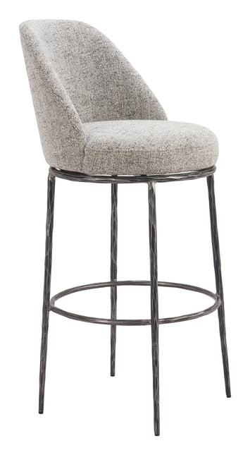 Nordhavn Swivel Barstool Gray Barstools TriadCommerceInc Default Title  