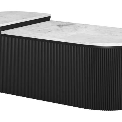 Ormara Coffee Table Set (2-Piece) White & Black Coffee Tables TriadCommerceInc   