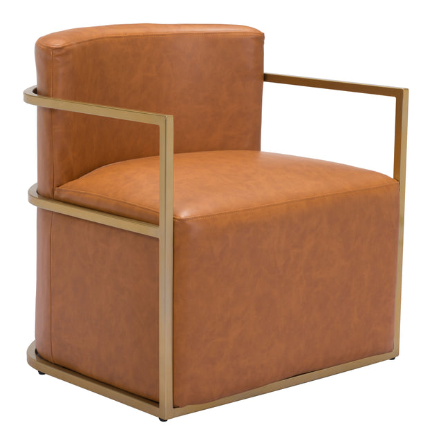 Xander Accent Chair Brown Chairs TriadCommerceInc Default Title