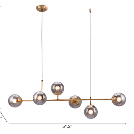 Gisela Ceiling Lamp Brass Home Decor > Lighting > Ceiling Lights > Pendant Lights > Linear Pendants TriadCommerceInc
