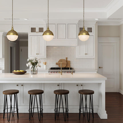 Aaron 12" 2-Light Gold Dimmable Pendant Light Fixture Home Decor > Lighting > Ceiling Lights > Pendant Lights TriadCommerceInc