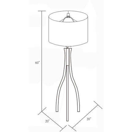 Shkoder Modern Brown Floor Lamp Home Decor > Lighting > Lamp > Floor Lamps TriadCommerceInc