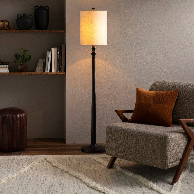 Cainan Traditional Black Floor Lamp Lighting TriadCommerceInc