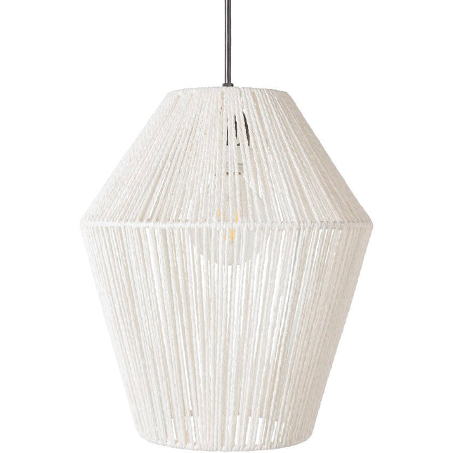 Mervyn Pendant Light - White Home Decor > Lighting > Ceiling Lights > Pendant Lights TriadCommerceInc 11"L x 11"W x 71"H