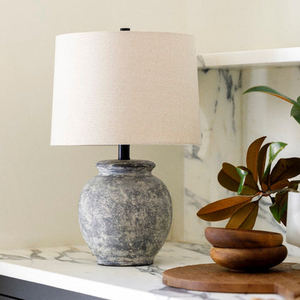 Tashena Traditional Gray Table Lamp Home Decor > Lighting > Lamp > Table Lamps TriadCommerceInc