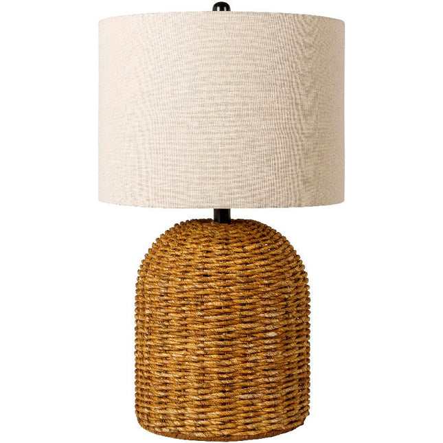 Loma Global Beige Table Lamp Home Decor > Lighting > Lamp > Table Lamps TriadCommerceInc 24"H x 16"W x 16"D