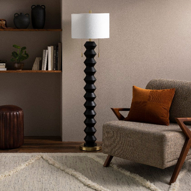 Zarina Modern Black Floor Lamp Home Decor > Lighting > Lamp > Floor Lamps TriadCommerceInc