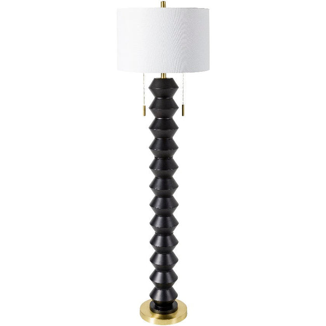 Zarina Modern Black Floor Lamp Lighting TriadCommerceInc 62"H x 17"W x 17"D