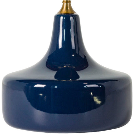 Bobbi Modern Blue Table Lamp Lighting TriadCommerceInc
