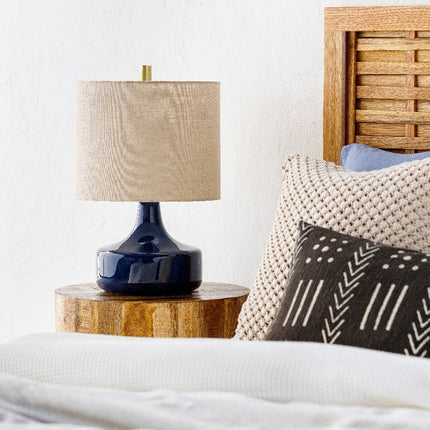 Bobbi Modern Blue Table Lamp Lighting TriadCommerceInc