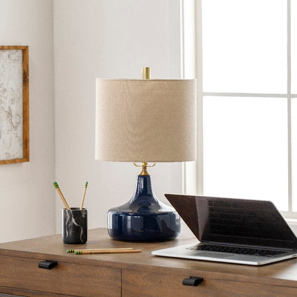 Bobbi Modern Blue Table Lamp Lighting TriadCommerceInc