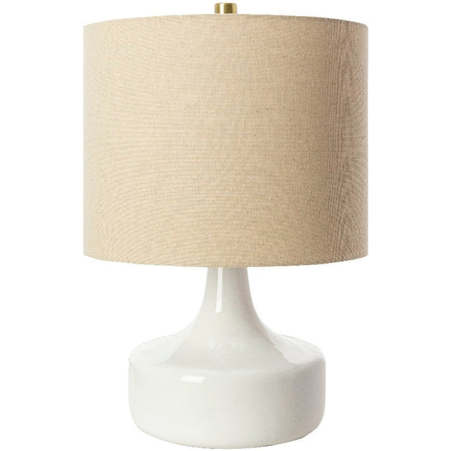 Bobbi Modern White Table Lamp Lighting TriadCommerceInc 19"H x 12"W x 12"D