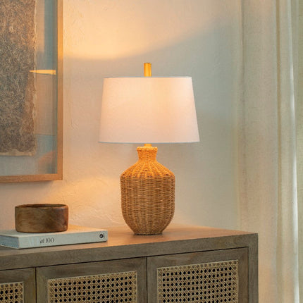 Ashling Modern Tan Table Lamp Lighting TriadCommerceInc