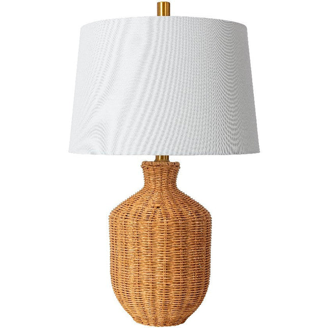 Ashling Modern Tan Table Lamp Lighting TriadCommerceInc 24"H x 14"W x 14"D