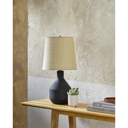 Noami Rustic Black Table Lamp Lighting TriadCommerceInc