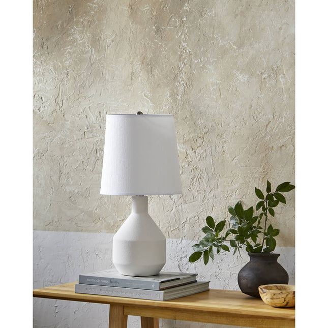 Noami Rustic White Table Lamp Home Decor > Lighting > Lamp > Table Lamps TriadCommerceInc