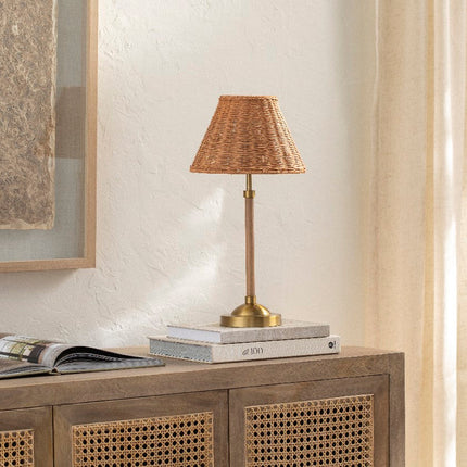 Cadi Modern Wood Table Lamp Lighting TriadCommerceInc