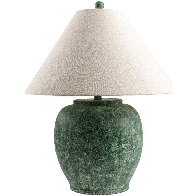 Deeandra Modern Dark Green Table Lamp Lighting TriadCommerceInc 26"H x 20"W x 20"D