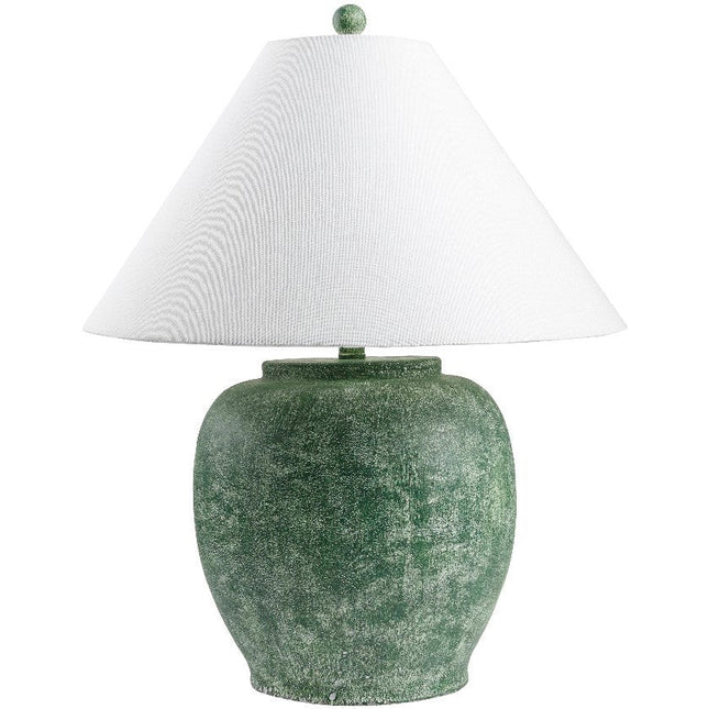 Deeandra Modern Green Table Lamp Lighting TriadCommerceInc 26"H x 20"W x 20"D