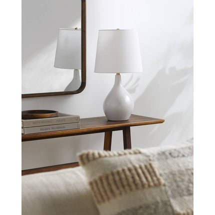 Thomasine Modern White Table Lamp Home Decor > Lighting > Lamp > Table Lamps TriadCommerceInc