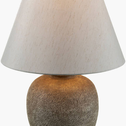 Riki Traditional Light Gray/Beige Table Lamp Home Decor > Lighting > Lamp > Table Lamps TriadCommerceInc