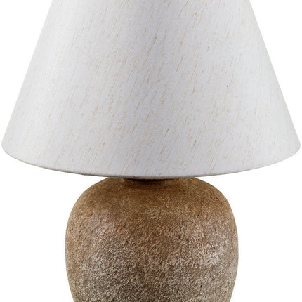 Riki Traditional Light Gray/Beige Table Lamp Home Decor > Lighting > Lamp > Table Lamps TriadCommerceInc 21"H x 14"W x 14"D