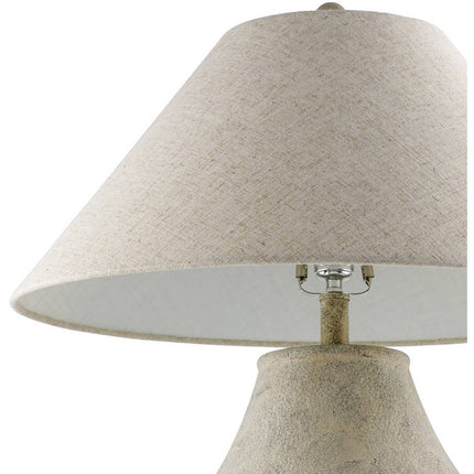 Paarlo Global Beige Table Lamp Home Decor > Lighting > Lamp > Table Lamps TriadCommerceInc
