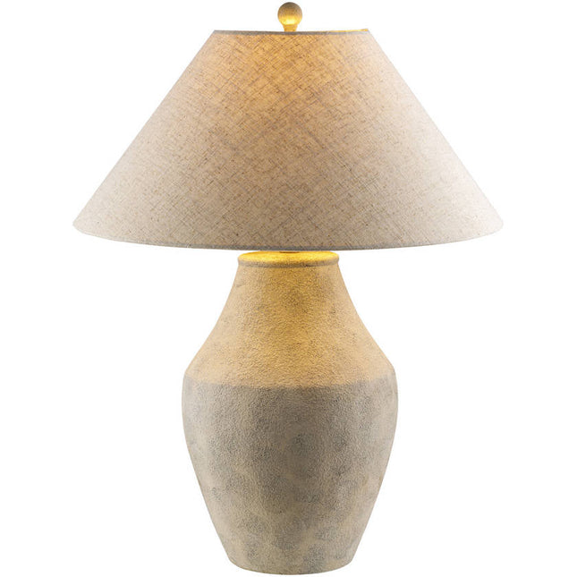 Paarlo Global Beige Table Lamp Home Decor > Lighting > Lamp > Table Lamps TriadCommerceInc