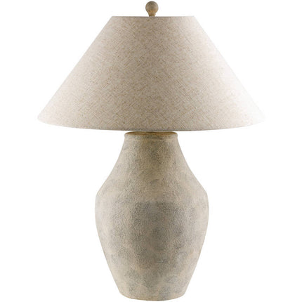 Paarlo Global Beige Table Lamp Home Decor > Lighting > Lamp > Table Lamps TriadCommerceInc 28"H x 22"W x 22"D