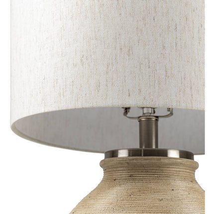 Genk Traditional Beige Table Lamp Home Decor > Lighting > Lamp > Table Lamps TriadCommerceInc