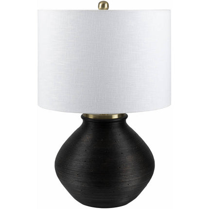 Genk Traditional White Table Lamp Home Decor > Lighting > Lamp > Table Lamps TriadCommerceInc 22"H x 14"W x 14"D