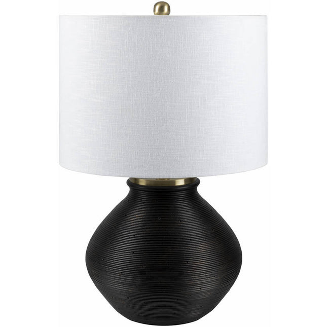 Genk Traditional White Table Lamp Home Decor > Lighting > Lamp > Table Lamps TriadCommerceInc 22"H x 14"W x 14"D