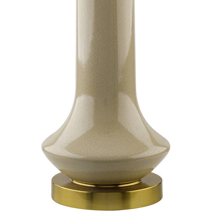 Tedd Global Cream/Gold Table Lamp Home Decor > Lighting > Lamp > Table Lamps TriadCommerceInc