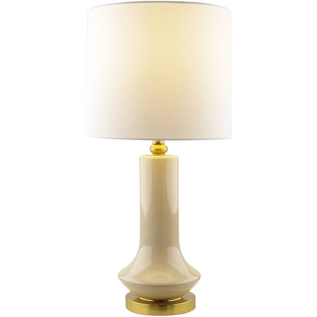 Tedd Global Cream/Gold Table Lamp Home Decor > Lighting > Lamp > Table Lamps TriadCommerceInc