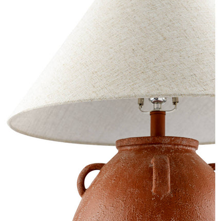 Kabir Global Red Table Lamp Home Decor > Lighting > Lamp > Table Lamps TriadCommerceInc