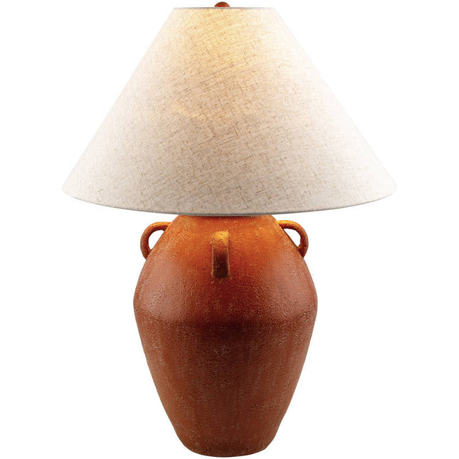 Kabir Global Red Table Lamp Home Decor > Lighting > Lamp > Table Lamps TriadCommerceInc