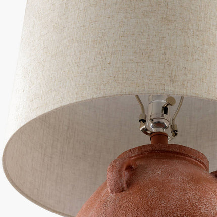 Kabir Global Red/Wheat Table Lamp Home Decor > Lighting > Lamp > Table Lamps TriadCommerceInc
