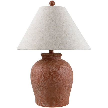 Andie Global Red/Wheat Table Lamp Home Decor > Lighting > Lamp > Table Lamps TriadCommerceInc 23"H x 17"W x 17"D