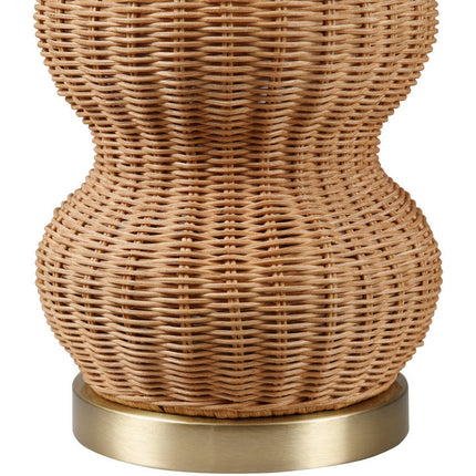 Ulanda Traditional Tan Table Lamp Home Decor > Lighting > Lamp > Table Lamps TriadCommerceInc