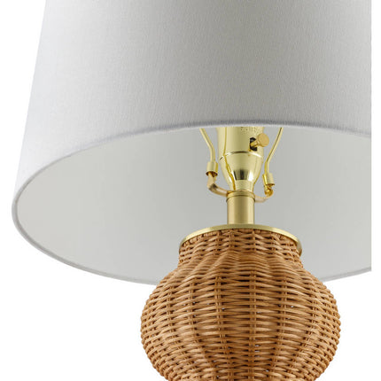 Ulanda Traditional Tan Table Lamp Home Decor > Lighting > Lamp > Table Lamps TriadCommerceInc