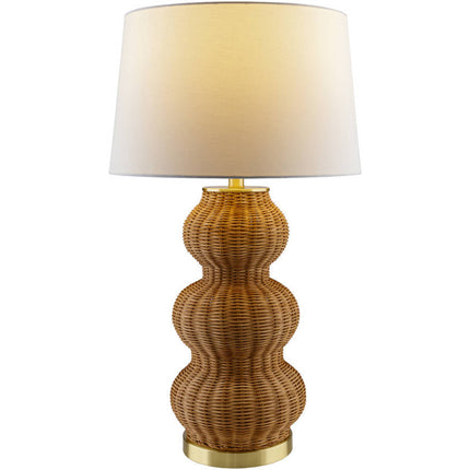 Ulanda Traditional Tan Table Lamp Home Decor > Lighting > Lamp > Table Lamps TriadCommerceInc