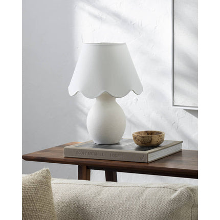 Lilliane Cottage White Table Lamp Lighting TriadCommerceInc