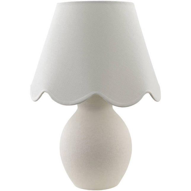 Lilliane Cottage White Table Lamp Lighting TriadCommerceInc 15"H x 8"W x 8"D