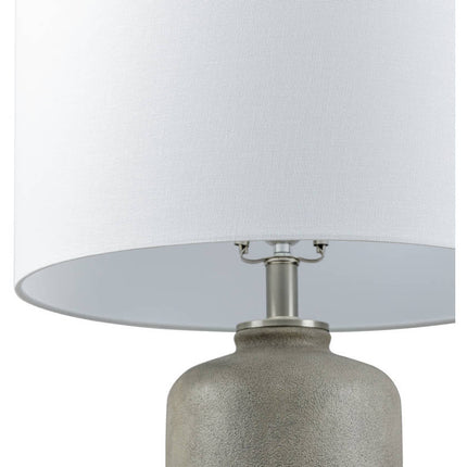 Eryka Traditional Light Gray Table Lamp Lighting TriadCommerceInc