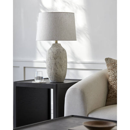 Turell Traditional White Table Lamp Lighting TriadCommerceInc