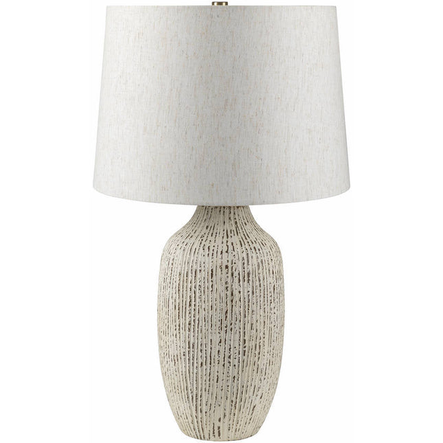 Turell Traditional White Table Lamp Lighting TriadCommerceInc 28"H x 16"W x 16"D